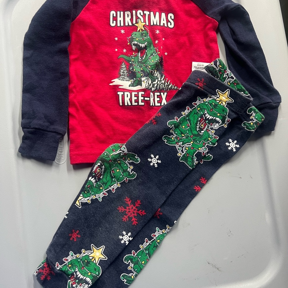 Christmas Tree-Rex Pajama Set